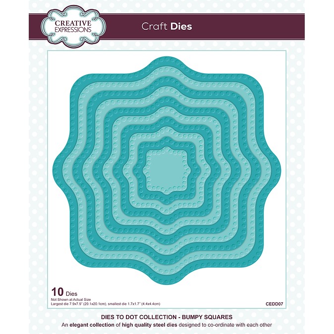 Creative Expressions - Bumpy Squares Craft Die Set