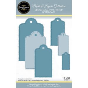 Jamie Rodgers Crafts Deckle Edge & Stitched Nested Tags