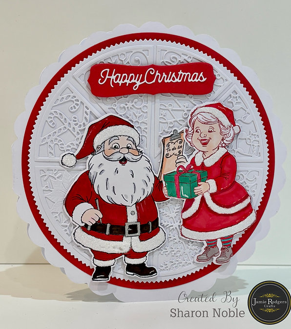 Jamie Rodgers Crafts Father Christmas Stamp & Die Set