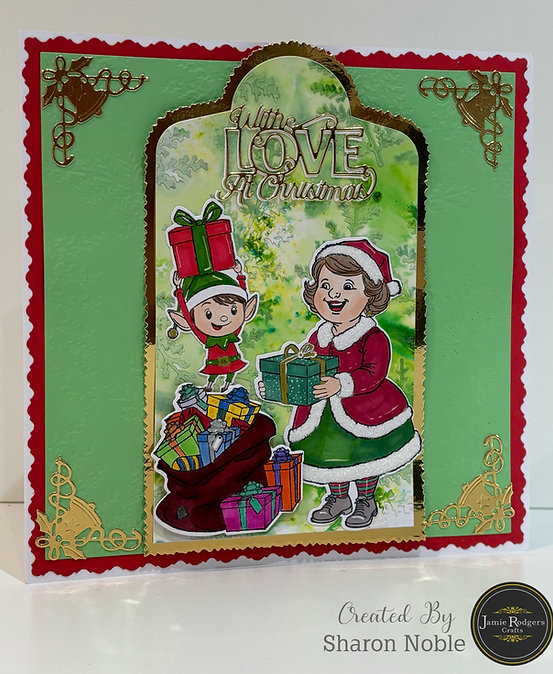 Jamie Rodgers Crafts Mrs Christmas & Elves Stamp & Die Set