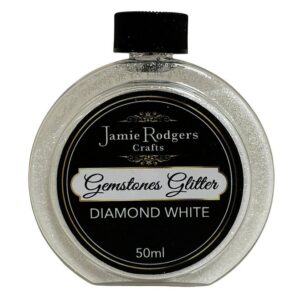 Jamie Rodgers Crafts Gemstones Glitter - Diamond White