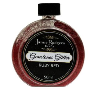 Jamie Rodgers Crafts Gemstones Glitter - Ruby Red