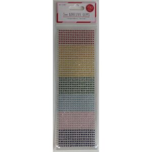 Love To Craft™ - Rainbow - 3mm Adhesive Gems - Pack Of 1080pc