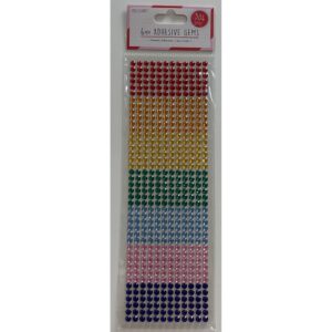 Love To Craft™ - Rainbow - 6mm Adhesive Gems - Pack Of 504pc
