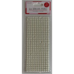 Love To Craft™ - Ivory - 6mm Adhesive Pearl Gems - Pack Of 372pc