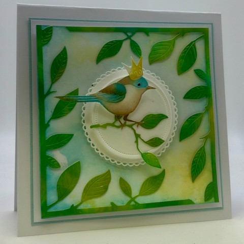 Memory Box Vibrant Leaf Corner and Bluebird Prince craft die set