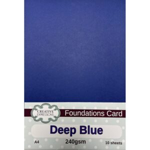 Creative Expressions Foundations Card - Deep Blue