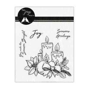 Two Jays Stamps - Christmas Candle