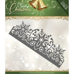 Precious Marieke Spirit of Christmas Cutting Die - Snowflake Border