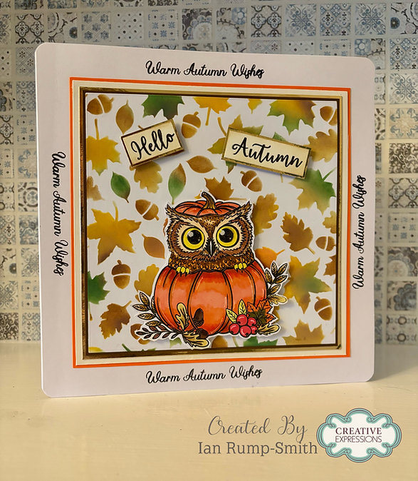 Creative Expressions - Pumpkin Owl A6 Clear Stamp Set
