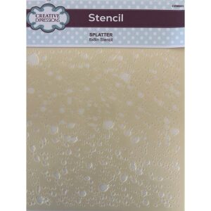 Creative Expressions - Splatter - 8 x 8" Craft Stencil
