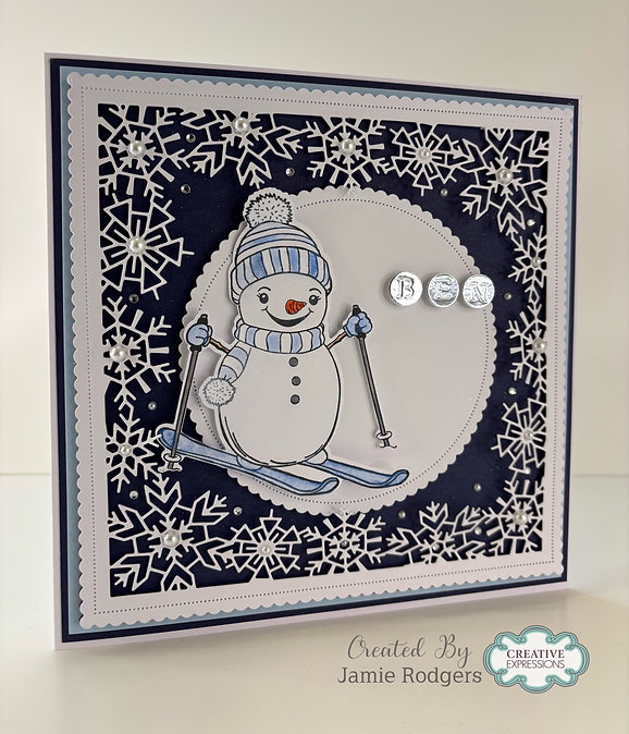 Jamie Rodgers Crafts Square Snowflake Frame Die Set