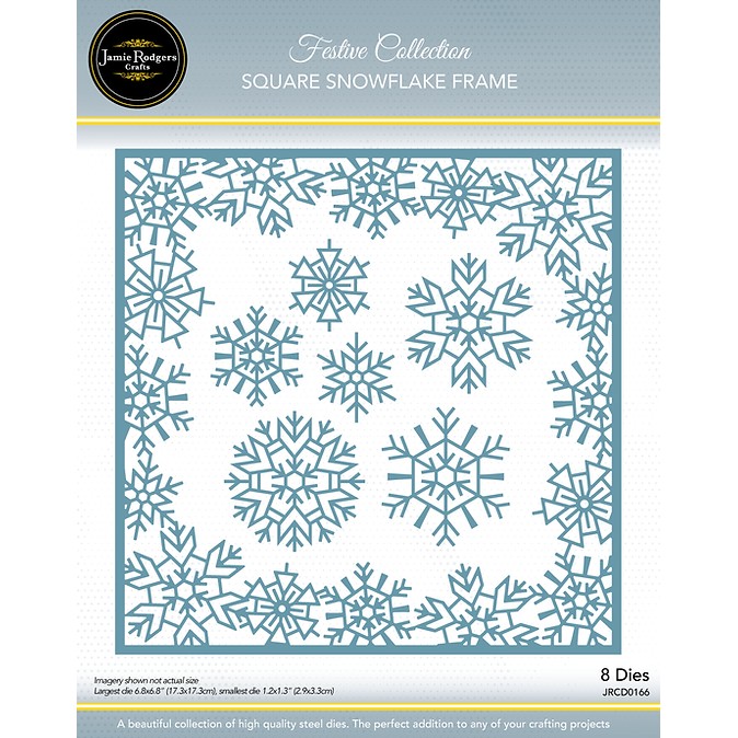 Jamie Rodgers Crafts Square Snowflake Frame Die Set