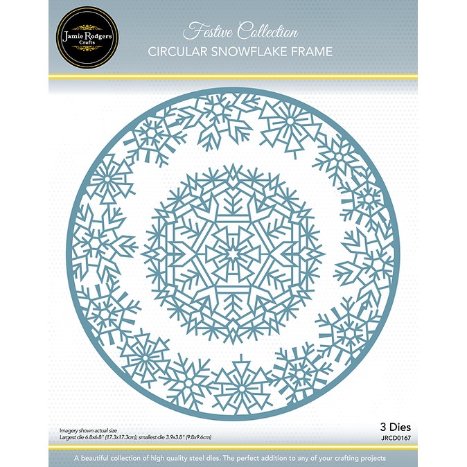 Jamie Rodgers Crafts Circular Snowflake Frame Die Set