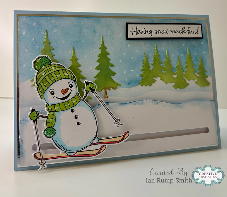 Jamie Rodgers Crafts Rosie's Skiing Adventure Stamp & Die Set