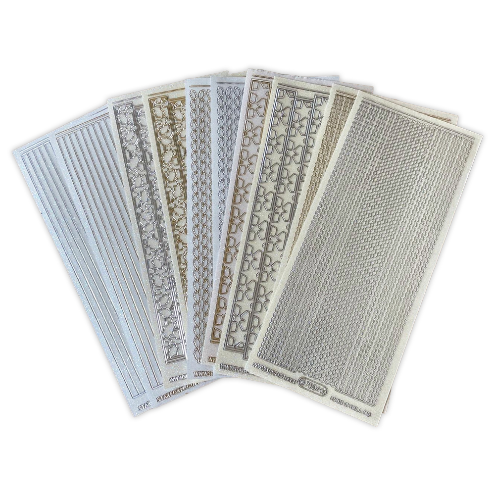 Starform set of 10 Gold & Silver Peel Offs