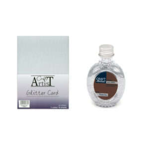 Craft Artist – Silver Glitter Card & Laser Glitter Set
