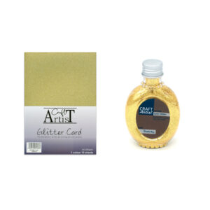 Craft Artist – Gold Glitter Card & Laser Glitter Set