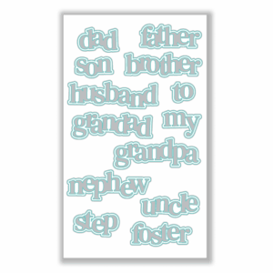 Hazel's Male Family Medley Die Set