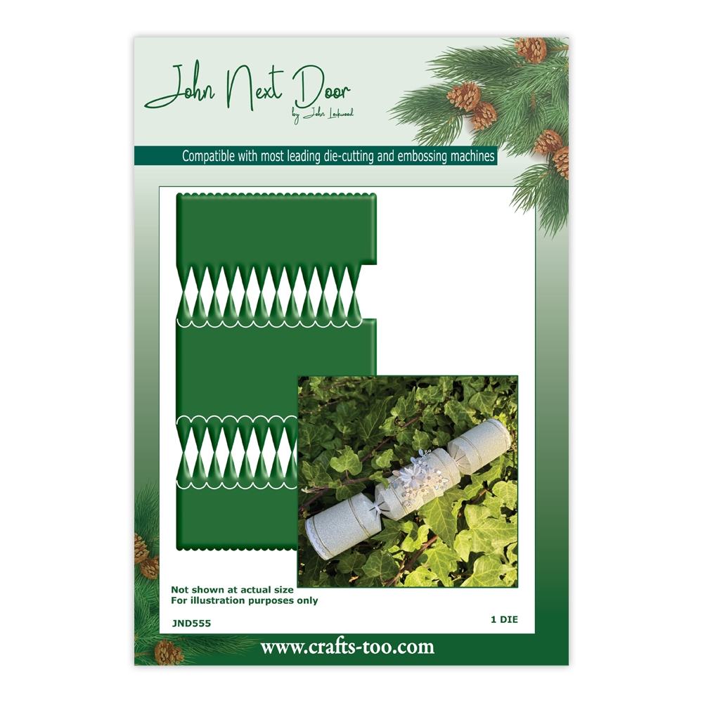 John Next Door - Fluted Cracker (Free pack of glitter card)