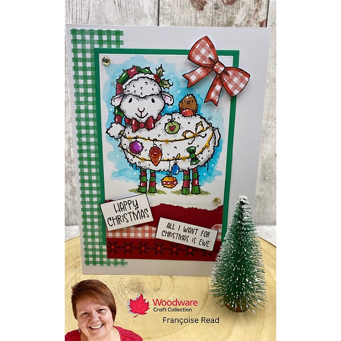Woodware Christmas Borders A6 Clear Stamp Set