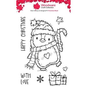 Woodware Dancing Penguin A6 Clear Stamp Set