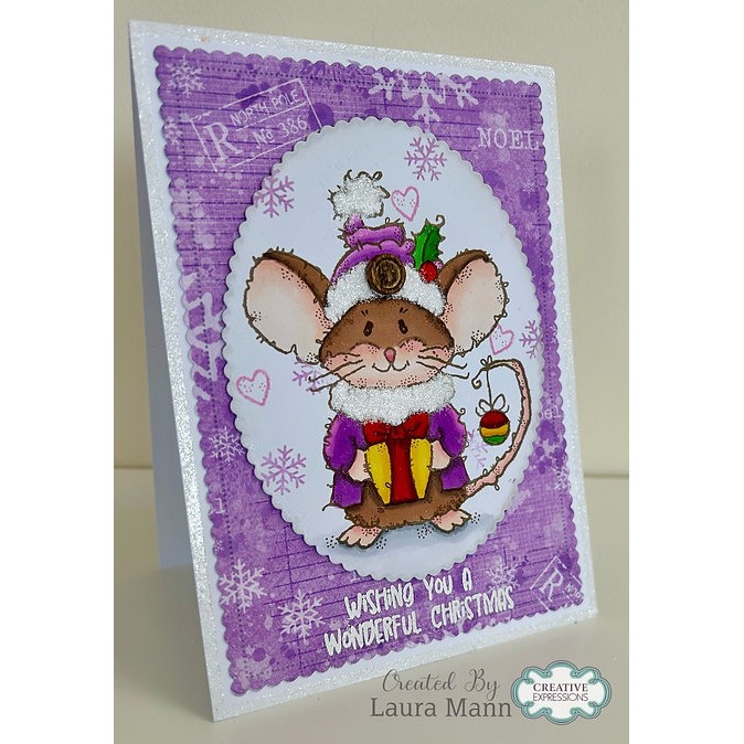 Woodware Mousy Gift A6 Clear Stamp Set