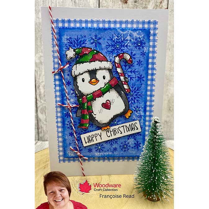 Woodware Snowflake Shower A6 Clear Stamp Set - Image 2