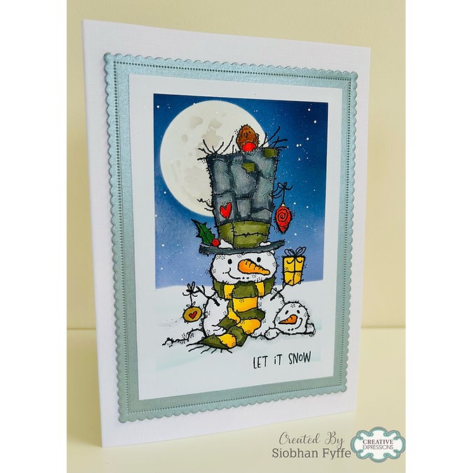 Woodware Snowman Gift A6 Clear Stamp Set