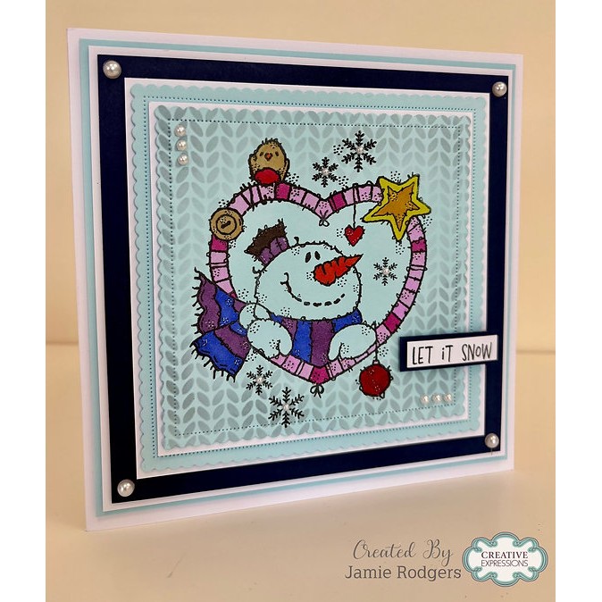 Woodware 6 x 6" Purl Stitch Stencil by Françoise Read - Image 2