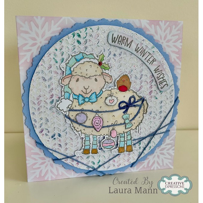 Woodware 6 x 6" Purl Stitch Stencil by Françoise Read - Image 3