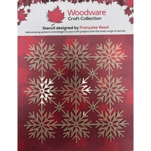 Woodware 6 x 6" Snowflake Trellis Stencil by Françoise Read