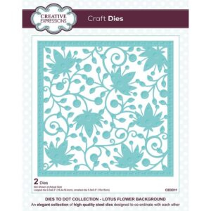 Creative Expressions Lotus Flower Background Die Set