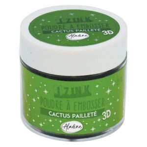 Izink Embossing Powder - Cactus Paillete