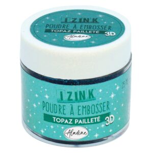 Izink Embossing Powder - Topaz Paillete