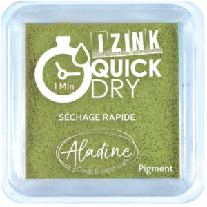 Izink Quick Dry Pigment Medium Ink Pad - Olive Green