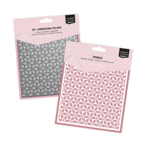 Vaessen Creative Holly Leaves 3D Folder & Stencil set