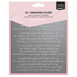 Vaessen Creative 3D Embossing Folder Jingle Bells