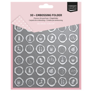 Vaessen Creative 3D Embossing Folder Wax Seals
