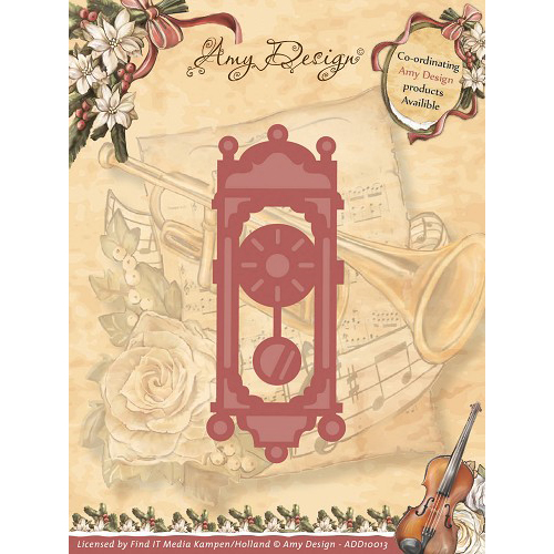 Amy Design Cutting Die Vintage Christmas Collection - Old-Fashioned Clock