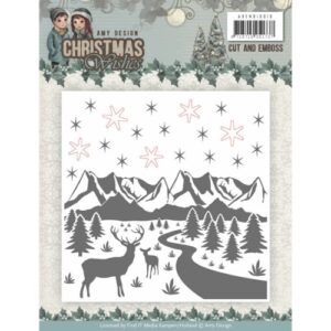 Yvonne Creations Christmas Wishes Cut & Embossing Folder
