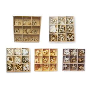 Crafts Too 5 Assorted Wooden Elements Shapes Packs