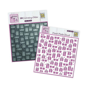 Nellie Snellen Presents 3D Embossing Folder & Stencil set