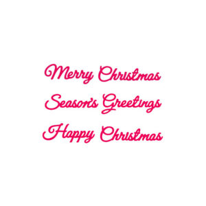 Presscut Swirly Christmas Sentiment set