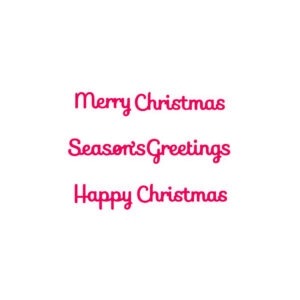 Presscut Christmas Sentiment set