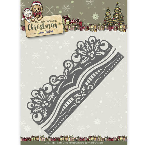 Yvonne Creations Celebrating Christmas - Holly Border