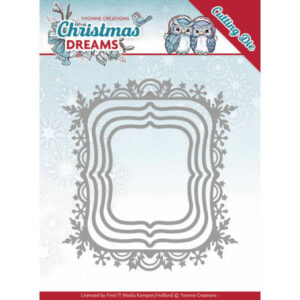 Yvonne Creations Poinsettia Wreath - Christmas Borders