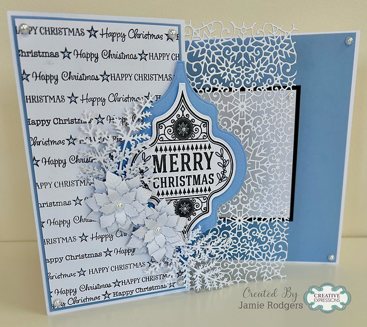 Jamie Rodgers Craft - Happy Christmas Lines Clear Stamp - Image 4