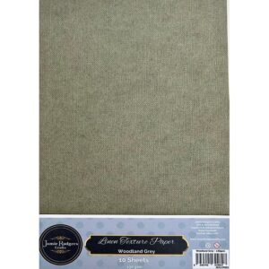 Jamie Rodgers Craft - Woodland Grey Linen Texture Paper 130gsm A4