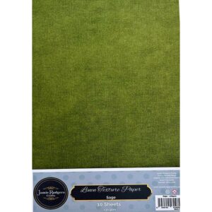Jamie Rodgers Craft - Sage Linen Texture Paper 130gsm A4